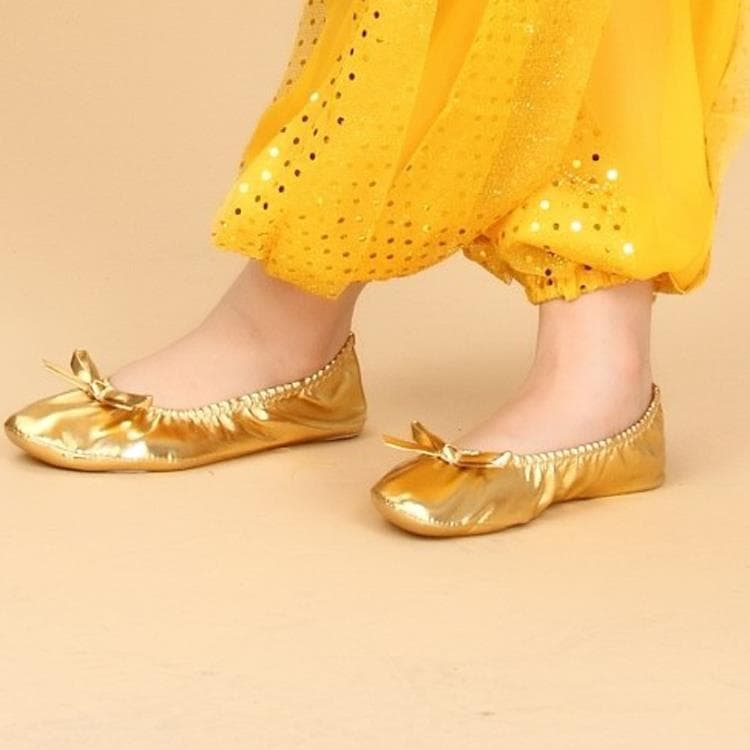 Meninas sapatos de dança crianças sapatos de prática de sola macia dia 1 desempenho dança do ventre dança indiana sapato