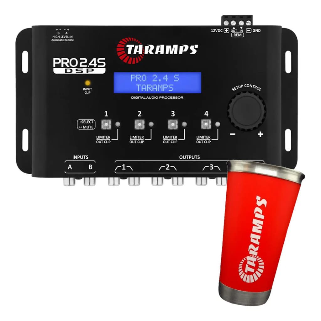 Processador De Áudio Digital Taramps Pro 2.4s Equalizador