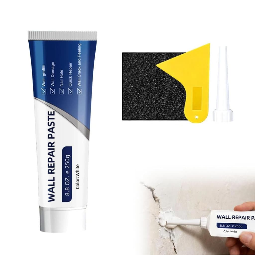bluehome 1/2/3 Conjuntos De Kit De Reparo De Drywall Com Raspador , Lixa , Bico , Agente Parede De Secagem Rápida Para F