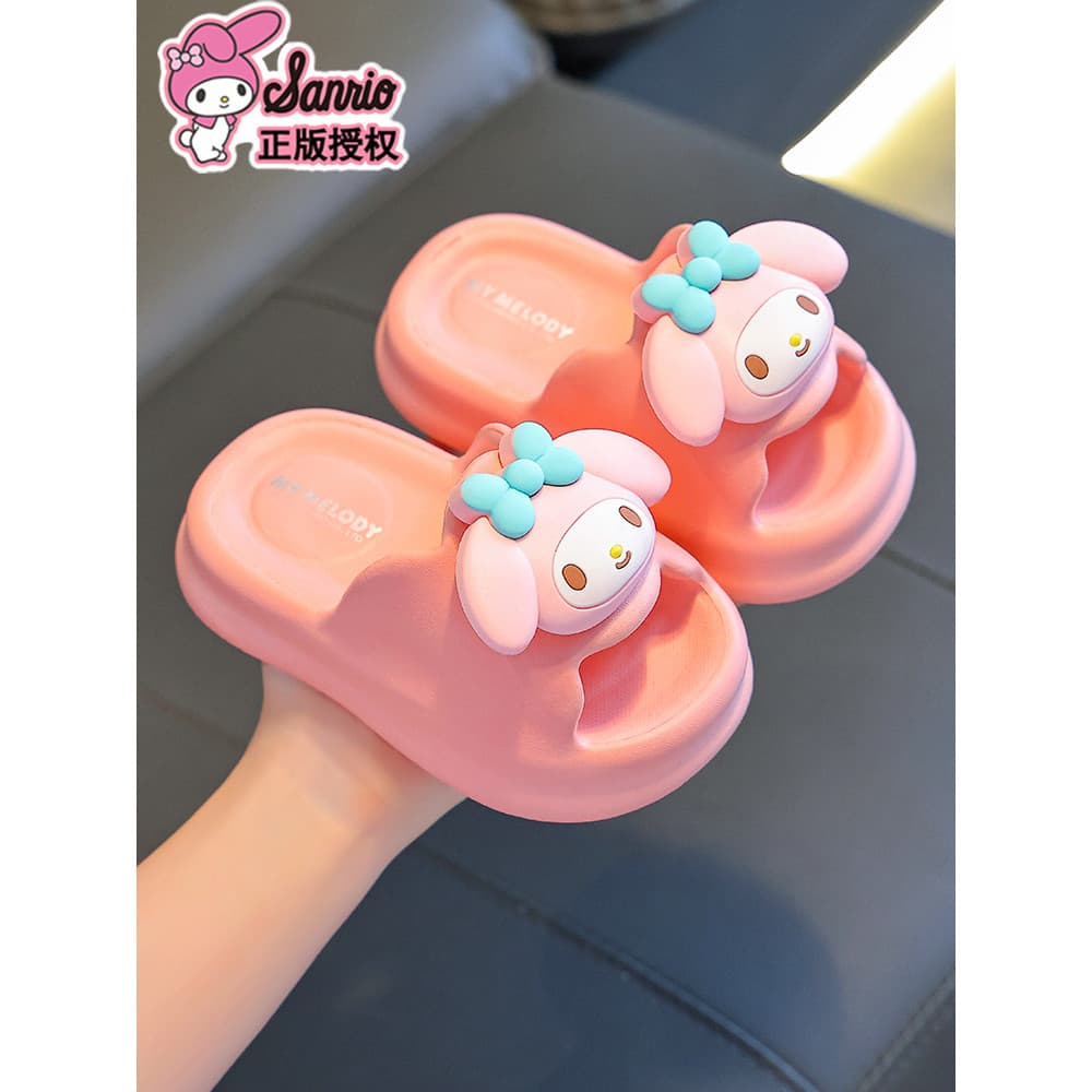 Sanrio chinelos infantis verão meninas meninos dos desenhos animados sola macia interior casa antiderrapante meninas san