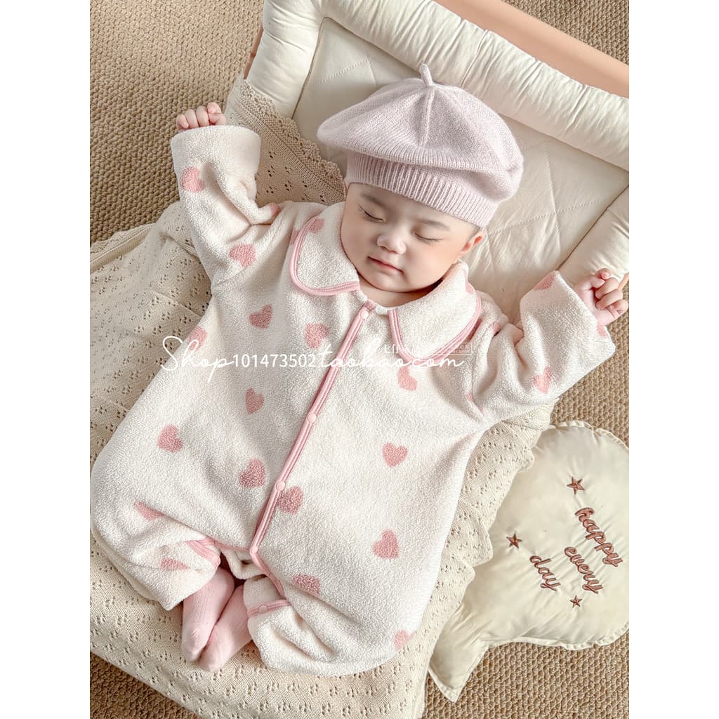Feminino bebê velo-velo Loungewear macacão infantil Super elegante macacão primavera outono lapela