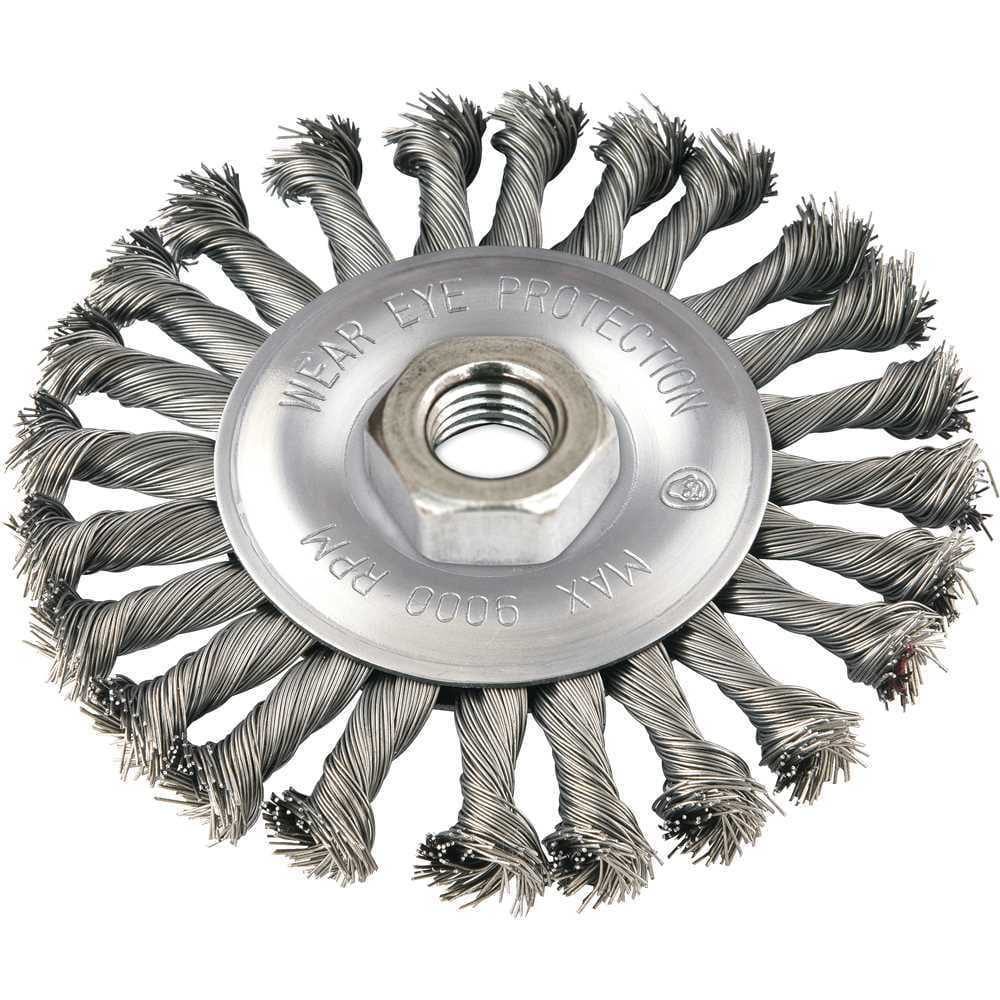 Escova circular 4.1/2" x 1/2", M14, torcida, VONDER