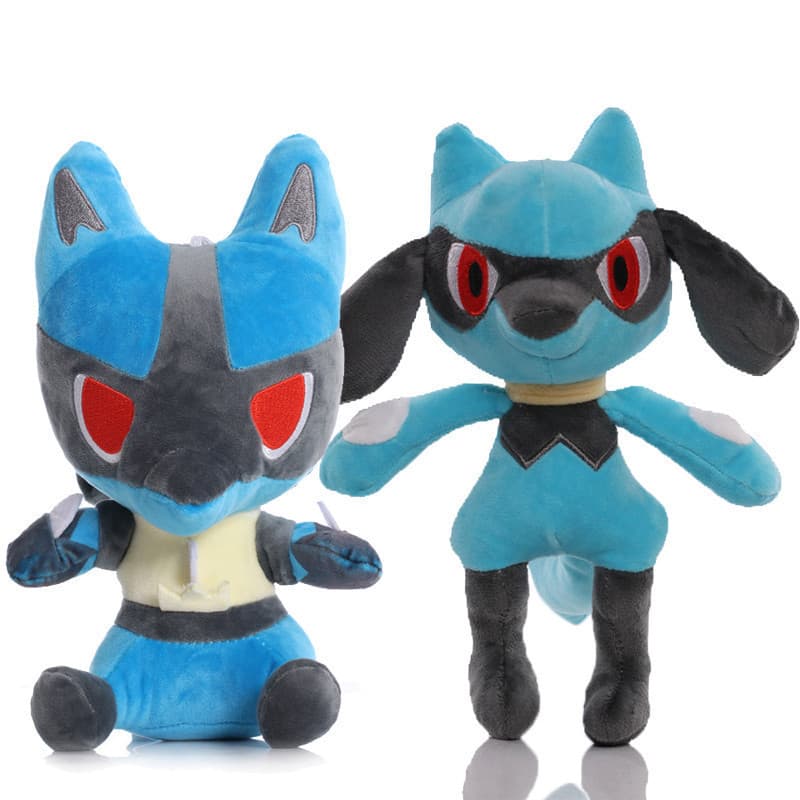 Novos Brinquedos De Pelúcia Pokemon Plush Toy Cute Lucario Riolu De 24cm Bonecas De Qualidade Animal Peluche