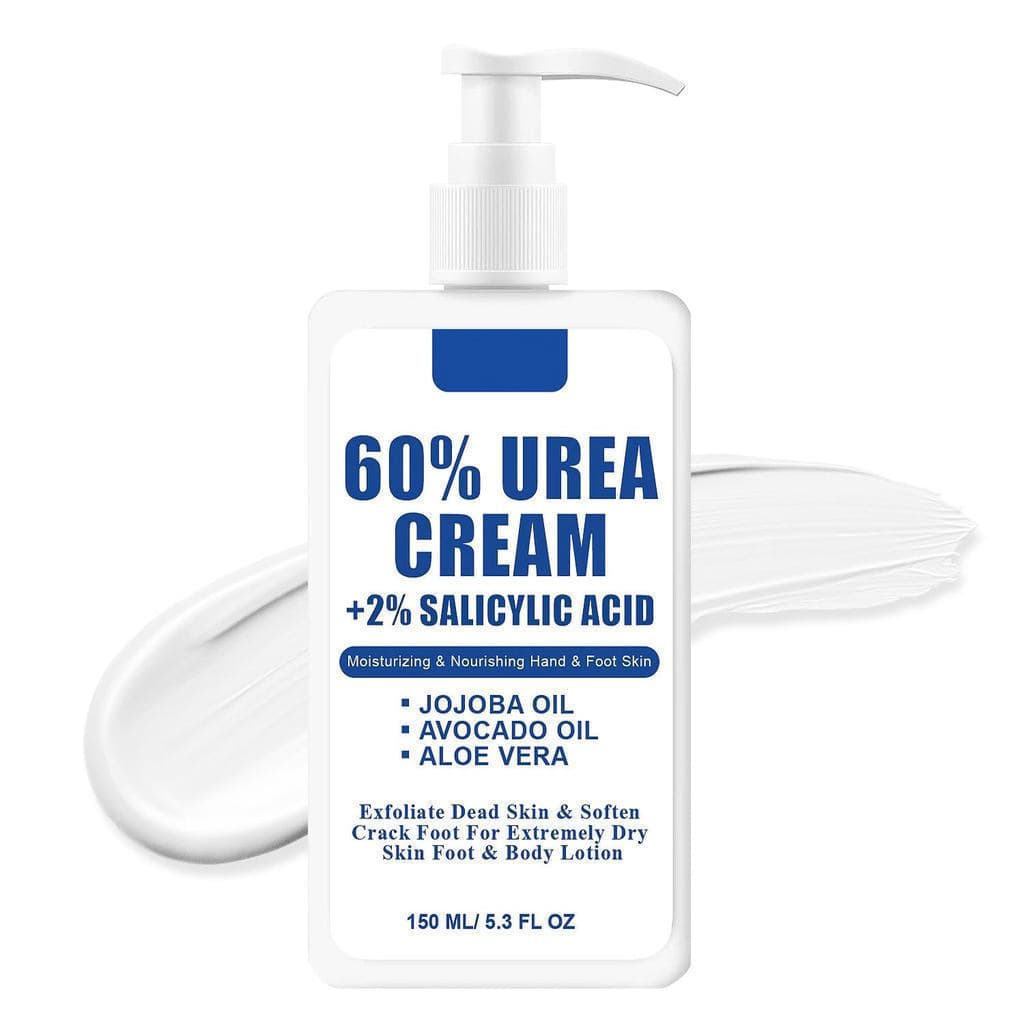 Loção para os Pés com 60% de Ureia e 2% de Ácido Salicílico para Pés Secos e Rachados, Cotovelos, Calcanhares e Mãos, Hi