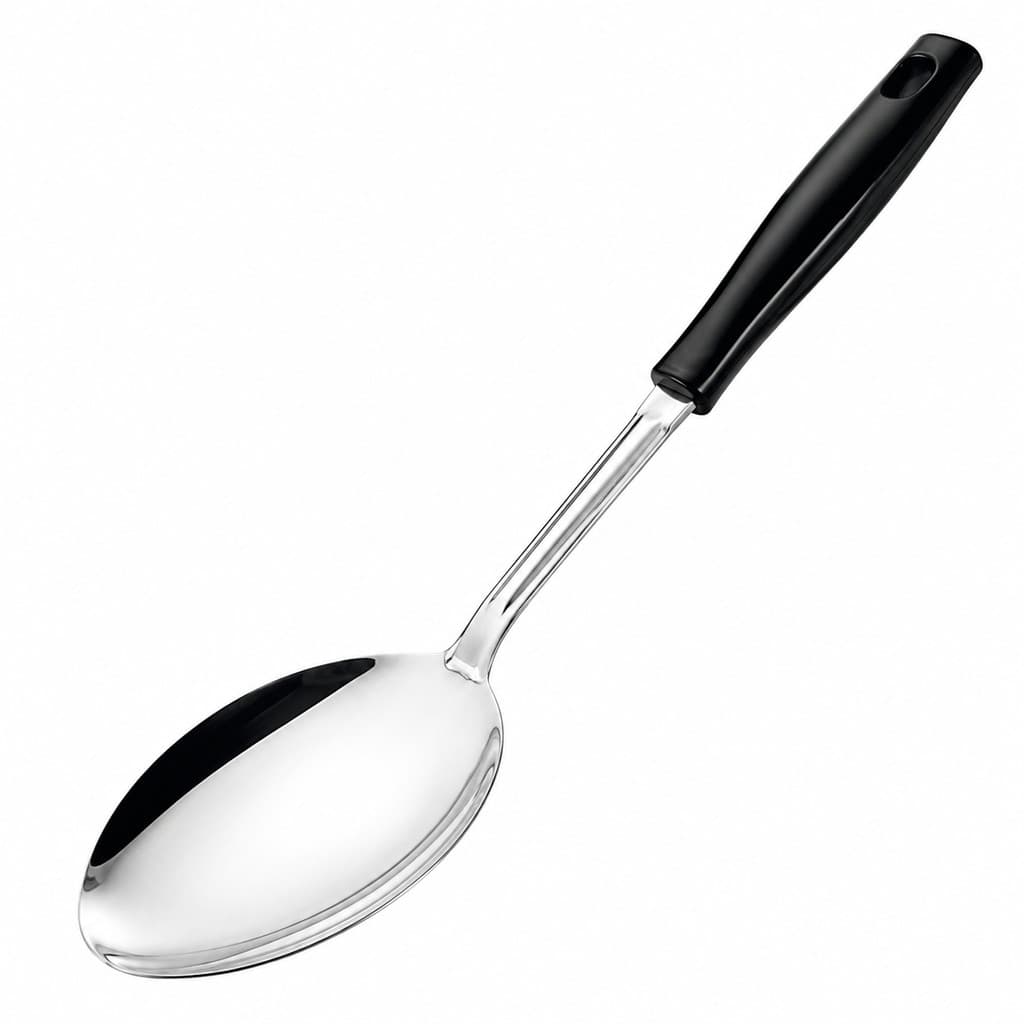 COLHER PARA SERVIR ARROZ CABO LONGO GRANDE INOX REFORÇADA RESTAURANTE COZINHA PROFISSIONAL PREMIUM