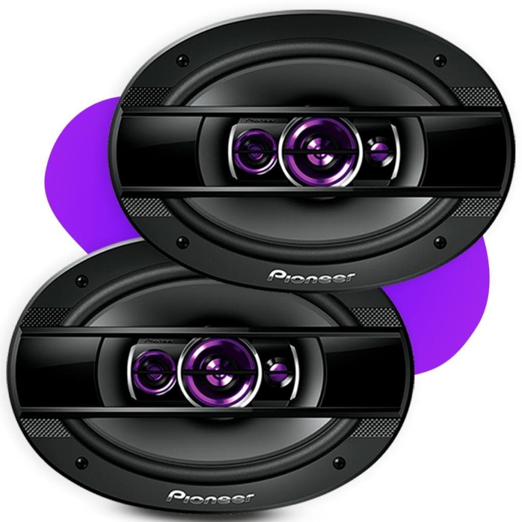 Par De Alto Falante 6x9 Pioneer Quadriaxial Ts-6960br Som Automotivo 69 Polegadas