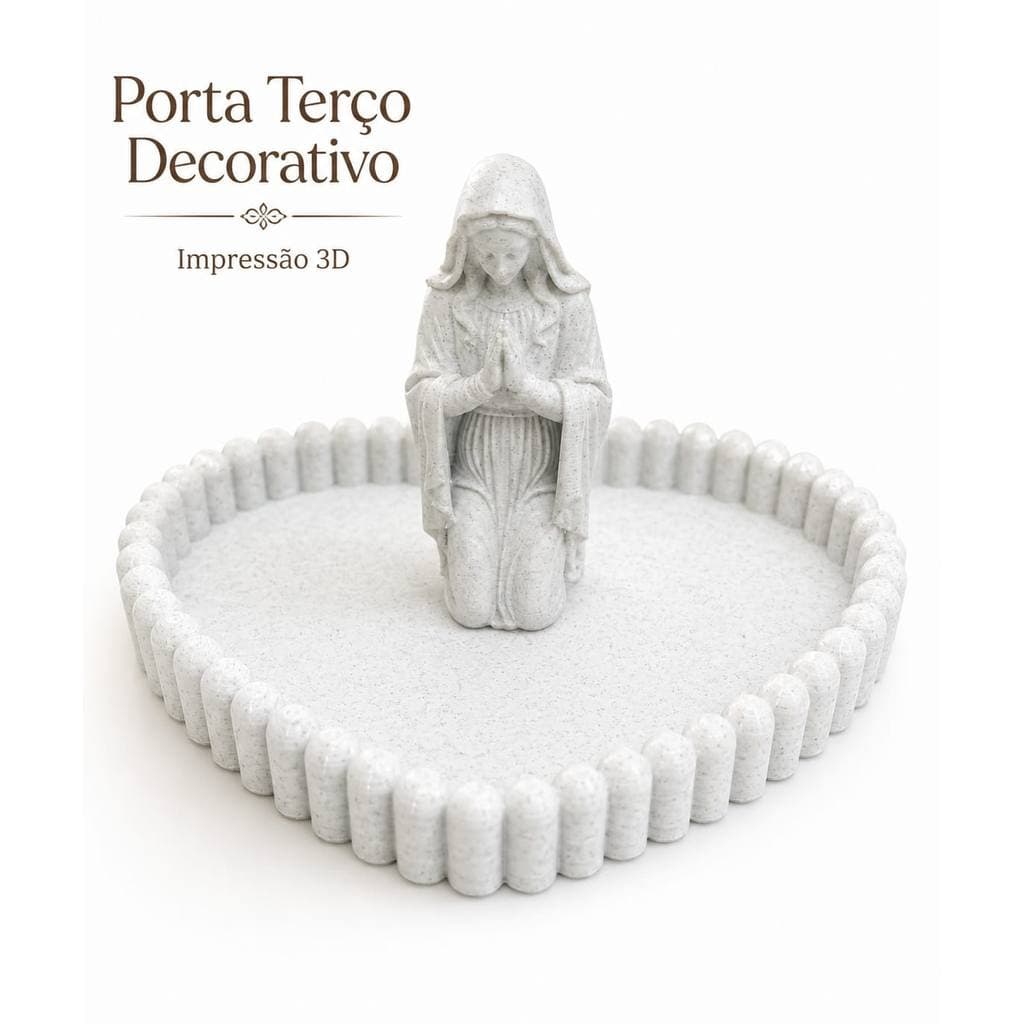 Porta Terço Nossa Senhora Decorativo Católico Organizador de Terço Decoração Religiosa Presente Oração