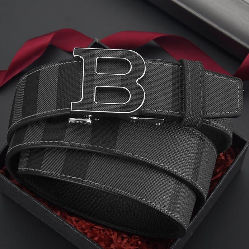 Cinto de alta qualidade masculino high-end sentimento negócios puro couro carta fivela automática cinto masculino Casual