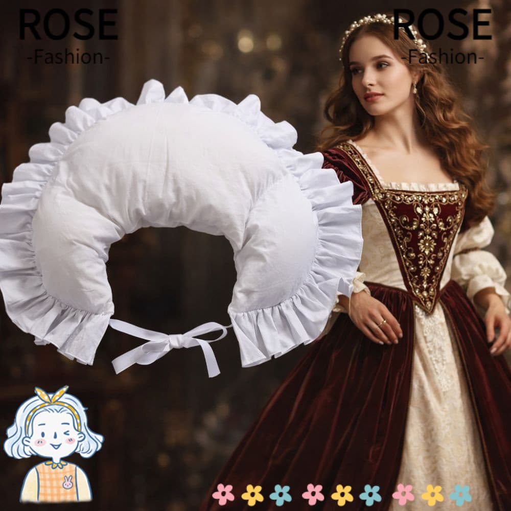 Vestido com anágua, Acessórios de Cosplay Estilo Renascentista, Almofada de Cintura Vitoriana, Cesto Ajustável