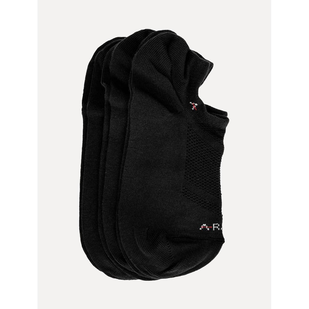 Meia Aramis Masculina Invisível Sport Original Preta Kit 3 Pares