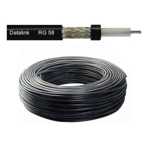 Cabo Coaxial Px Data Link Rg58 95% Malha 5,5 Metros