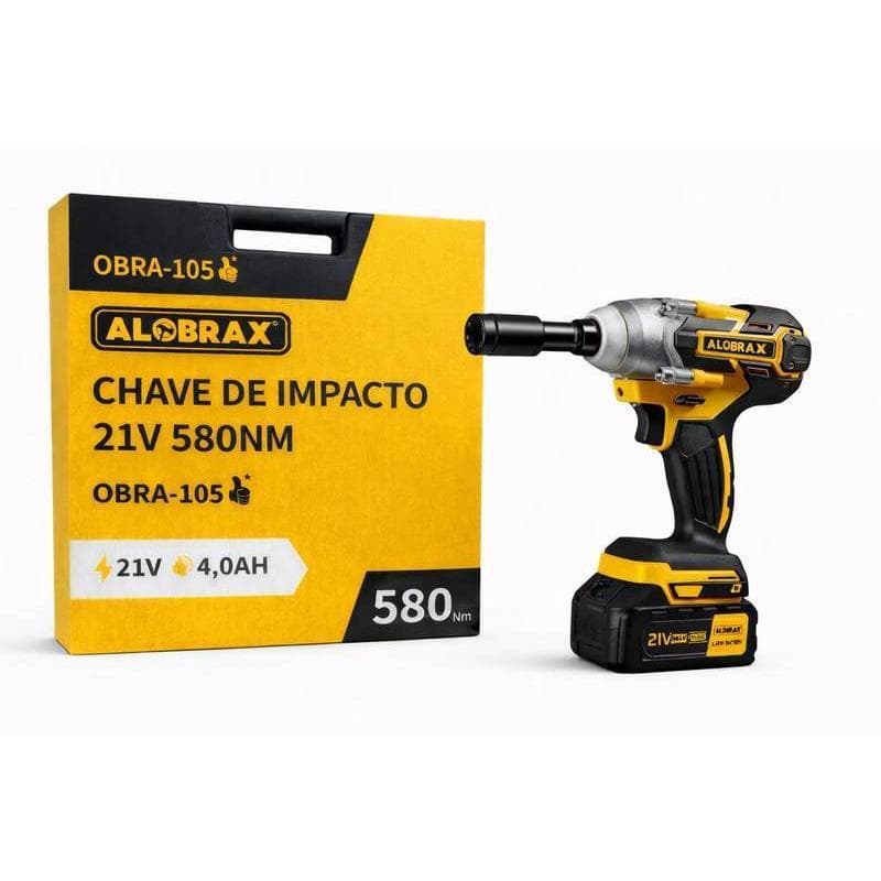 Chave De Impacto Alobrax 21v 580nm Com Maleta