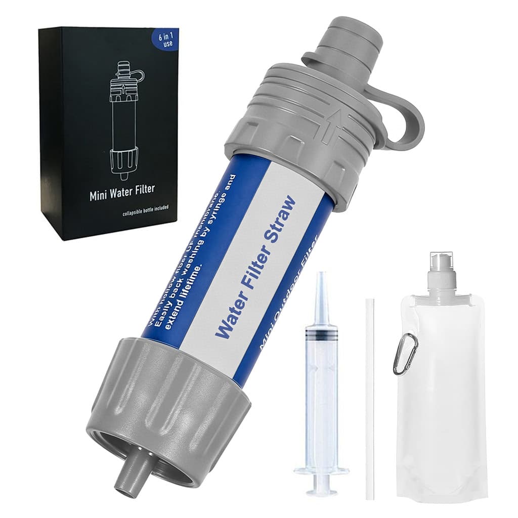 Purificador de água externo ultrafiltração membrana purificação de água canudo bebida direta mini filtro portátil