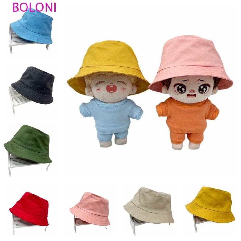 Chapéu De Pescador Colorido Para Bonecas De Algodão BOLONI , Mini Balde Em Miniatura De 10 Cm E 20 Panamá Fofo