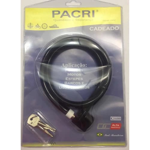 Cadeado Trava Furto Chave Tetra Barco Moto Barco Est 53t1,2m