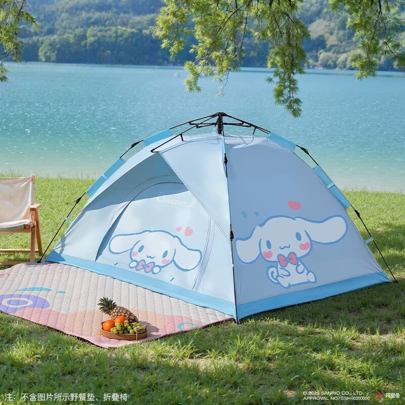Canela cão tenda estilo ao ar livre dobrável feminino suporte de abertura rápida selvagem acampamento durante a noite La