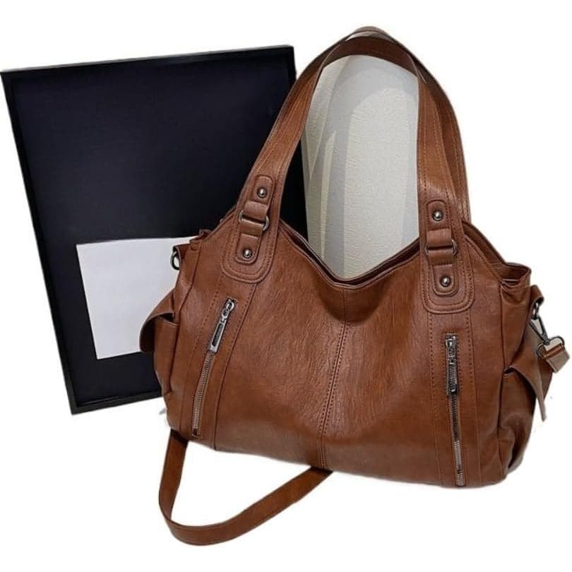 Bolsa Tote para Mulheres, Grande Capacidade, Bolsa de Trabalho em Couro PU Macio, Bolsa de Mão Elegante para o Dia a Dia