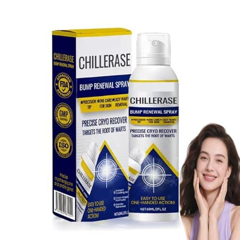 ChillErase Bump Renewal Spray , Fórmula Calmante E Refrescante , Corporal Avançado De Ácido Salicílico 2 % Natural Para