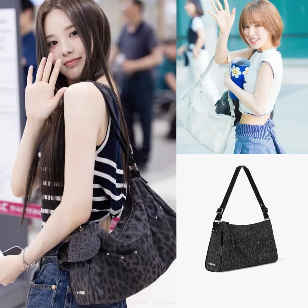 Coreia Fennec 2025 Novo Estilo Wendy Mesmo Estilo Retro All-Match Bolsa Mensageiro de Ombro Bolsa