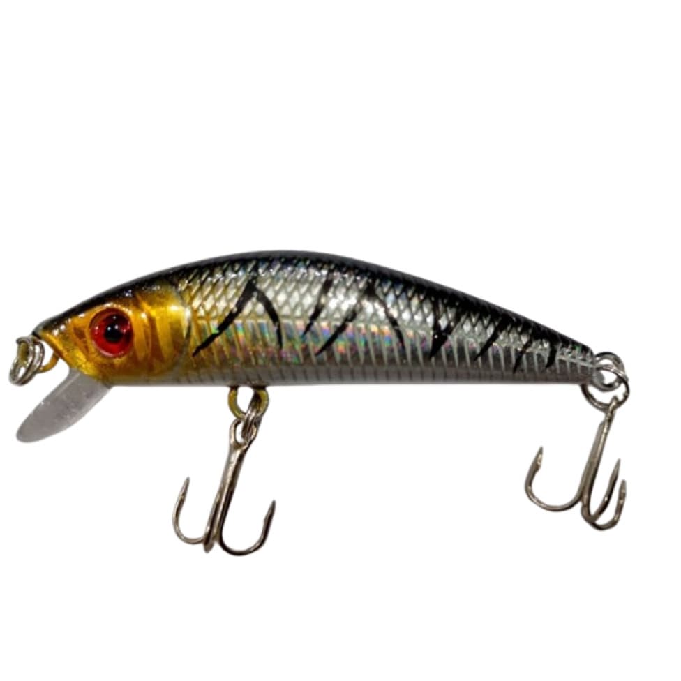 Iscas Artificial Meia água Laguna para Pesca Truta Peixe Anzol Duplo 8cm 8g