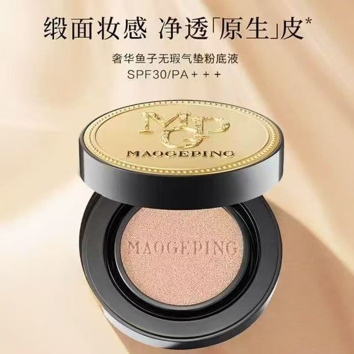 Mao Geping Almofada de Ar Caviar Almofada de Ar Pacote Formal 14g Corretivo Base Líquida de Longa Duração Creme em Pó Pr