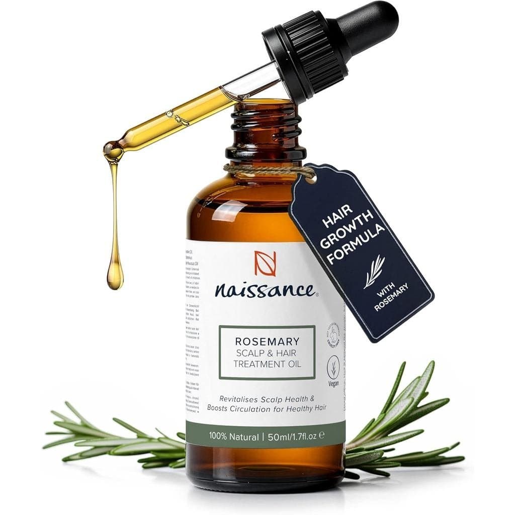 Óleo Capilar e para Couro Cabeludo de Alecrim Naissance - 50ml - Misturado com Óleos de Jojoba, Amêndoa, Argan e Óleos E
