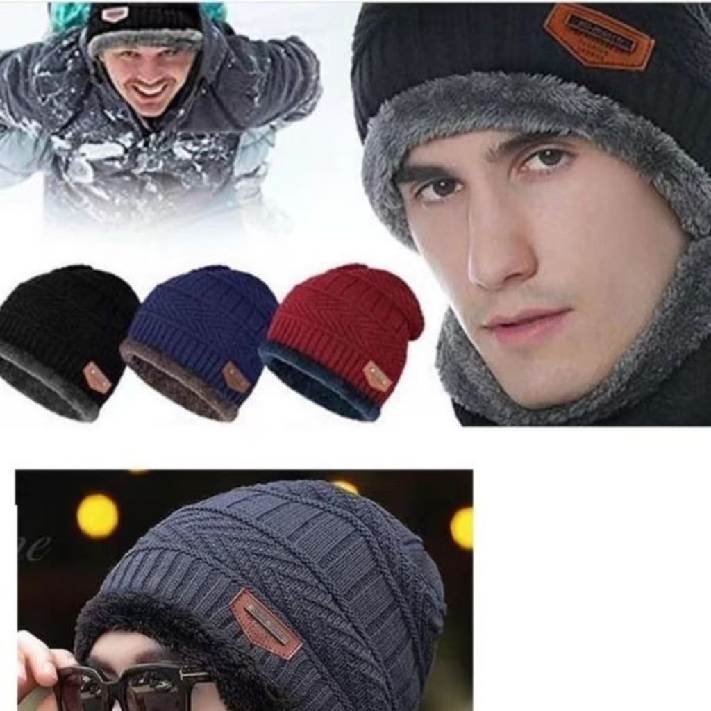Kit 12 Toucas peluda  Lã Atacado Revenda Adulto Inverno Preta Imperio cor aleatoria