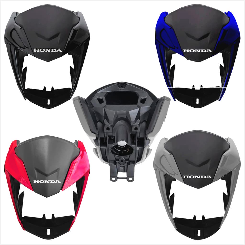 Kit Frente Carenagem Farol Mascara Aranha Honda Cg Titan 160 2022 A 2024 Todas Cores Sem Bloco