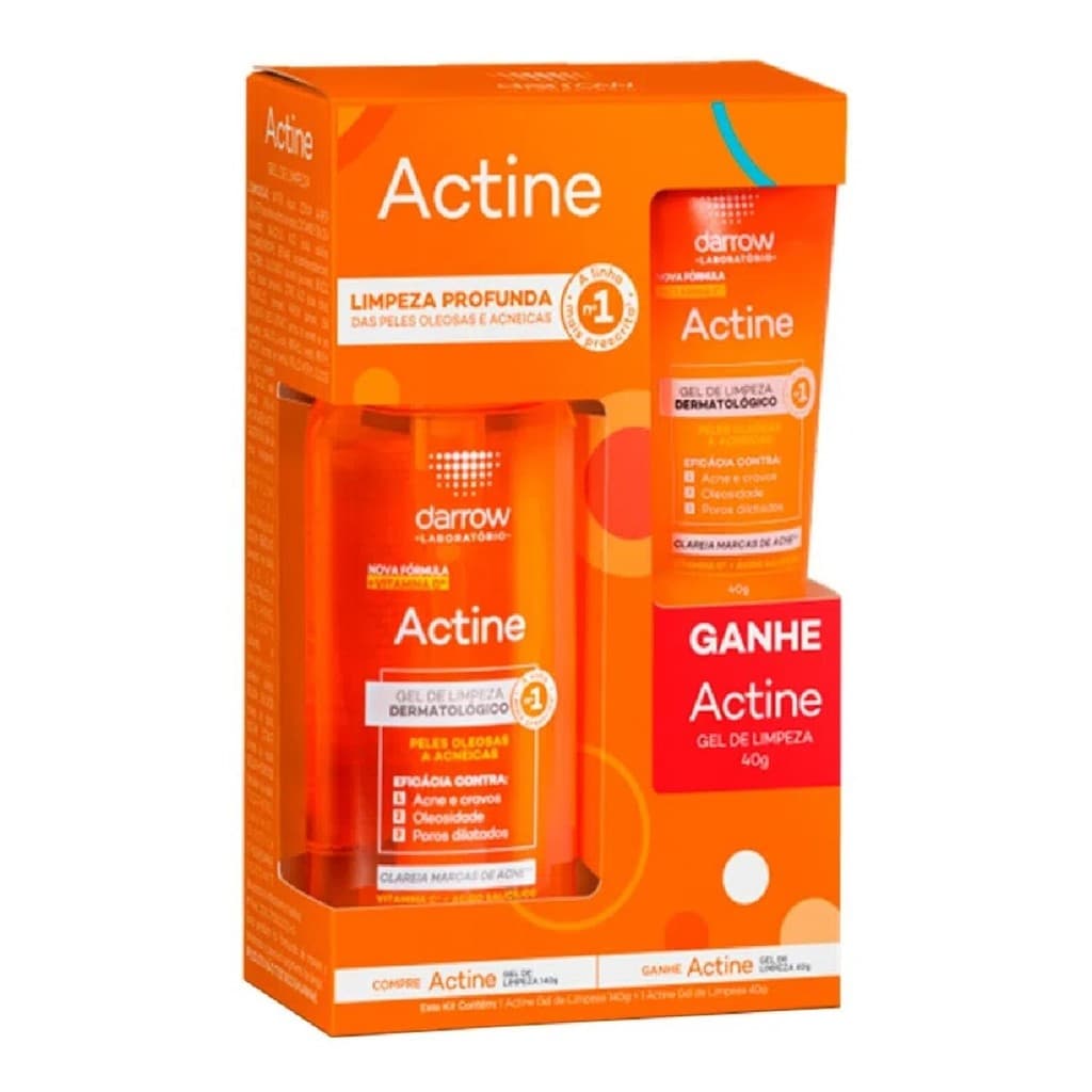 Kit Gel de Limpeza Actine 140g Ganhe 40g