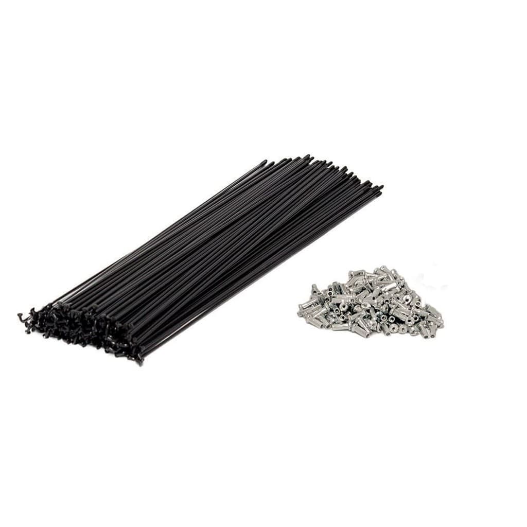 Raio Preto Aço 288mm 2.0 Fina P/ Aro 29 Kit 36 72 144 Groza Fechada