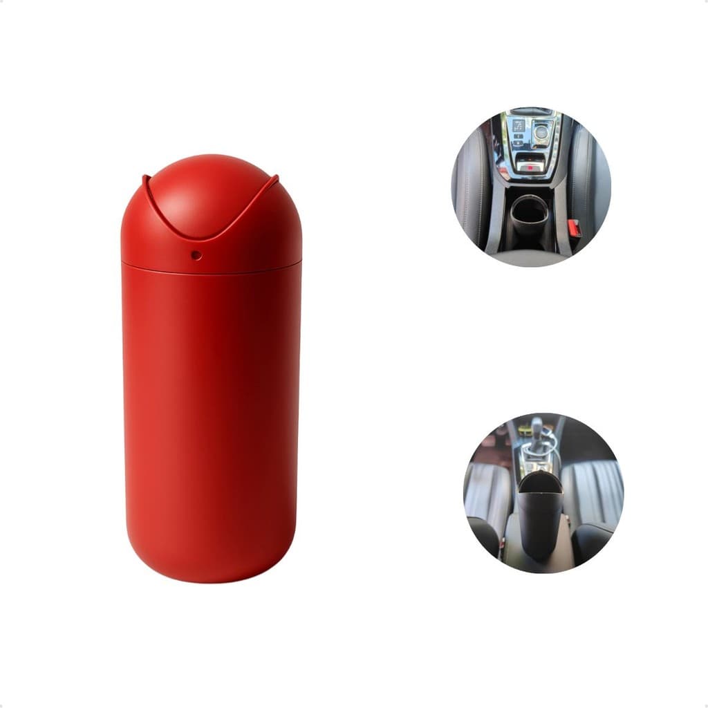 Lixeira De Carro Vermelha Com Design Moderno e Elegante Adicione Estilo ao Seu Veículo