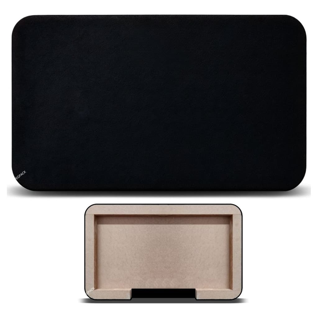 Painel De Modulo Som Automotivo 60x40 Cm  Carpete Preto