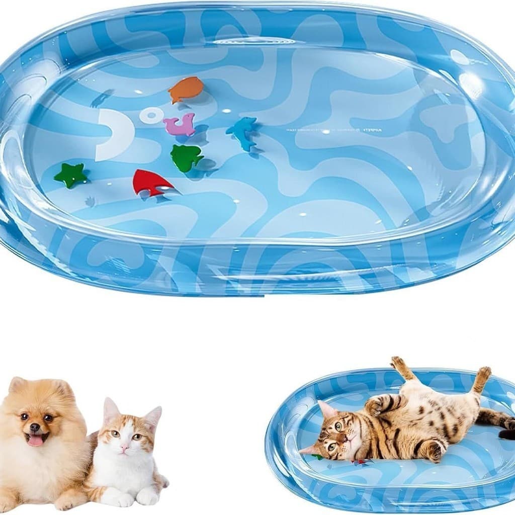 Tapete Gelado Refrescante para Cães e Gatos – Cama de Água, Alívio do Calor no Verão