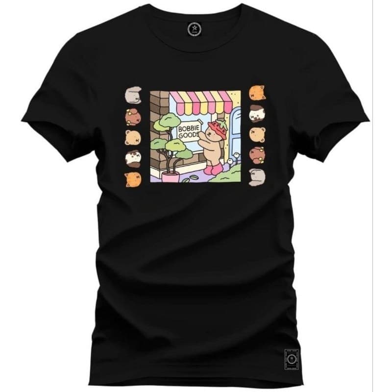 Camiseta Boob Goods Oversized Unissex Algodão 100% Estampa Streetwear Casual Tecido Premium