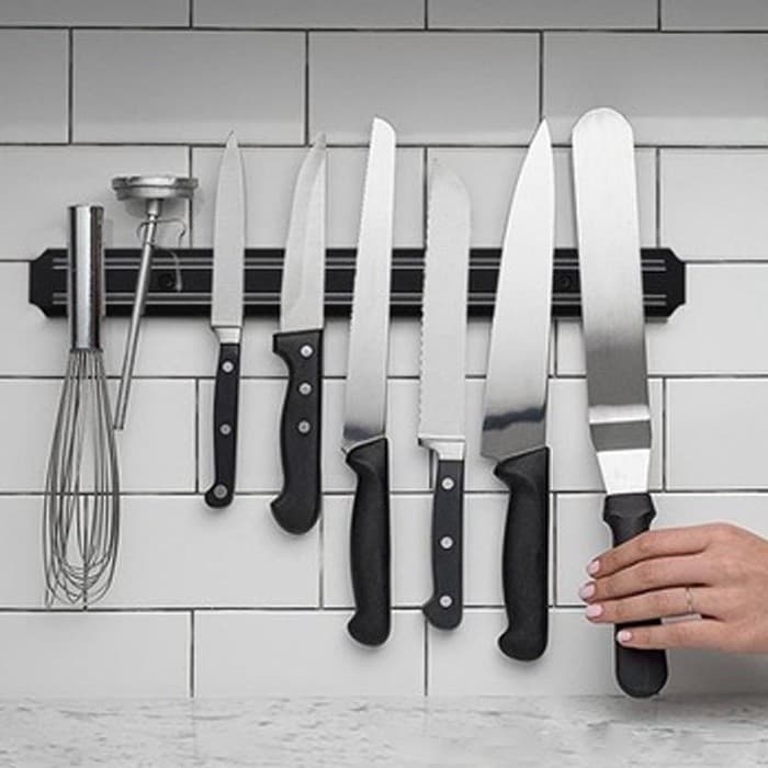 Barra Magnética de Parede para Facas e Utensílios, Imã Organizador Suporte de Cozinha