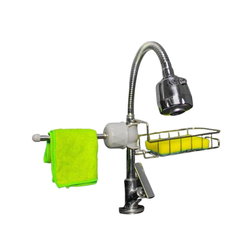 Escorredor Multiuso Inox Para Torneira, Pia e Cozinha