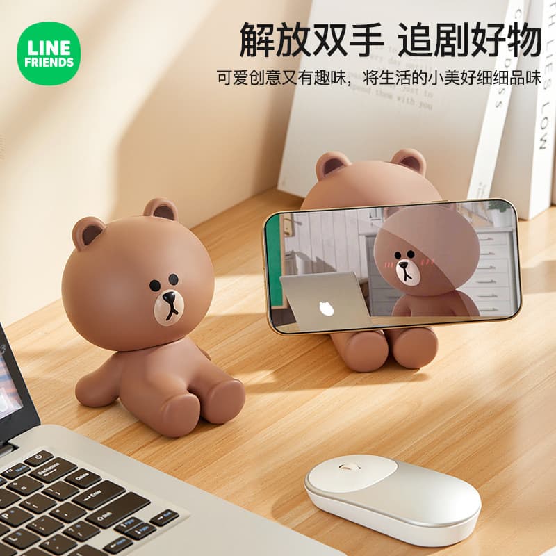Urso marrom novo estilo Desktop pequenos ornamentos dos desenhos animados bonito escritório decoração para casa boneca c