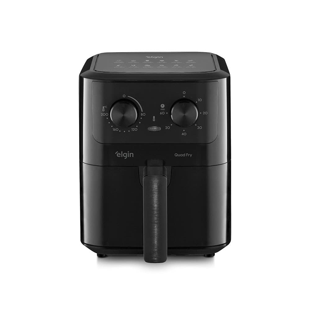 Fritadeira Air Fryer Elgin 4,2L Quad Fry com Tecnologia Air Circuit 360° Preta