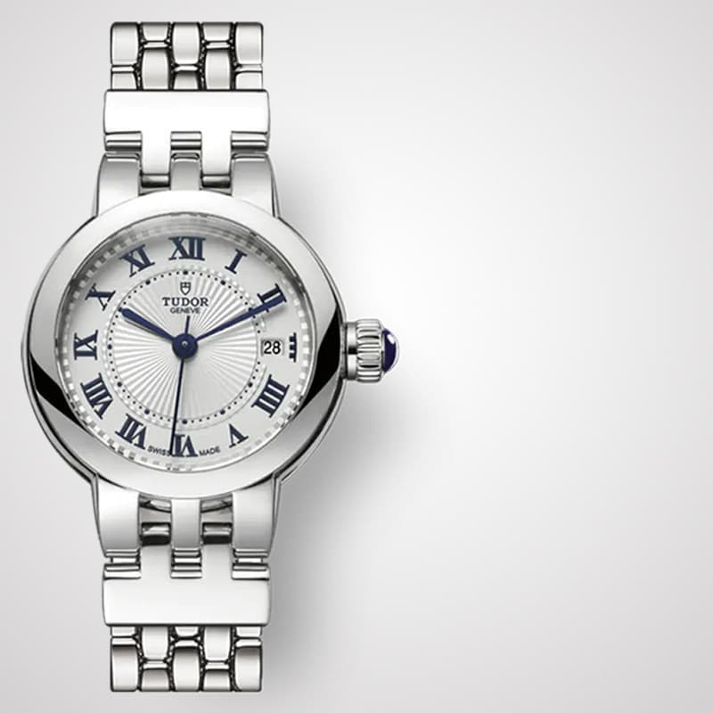 Tudor/tudor relógio série rosa movimento mecânico automático senhoras relógio banda de aço m35200-000
