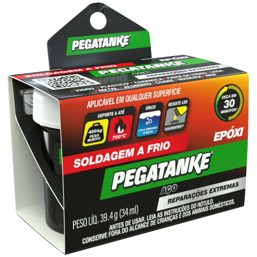 Cola Epóxi Alta Performance Pegatanke Resistente ao Calor