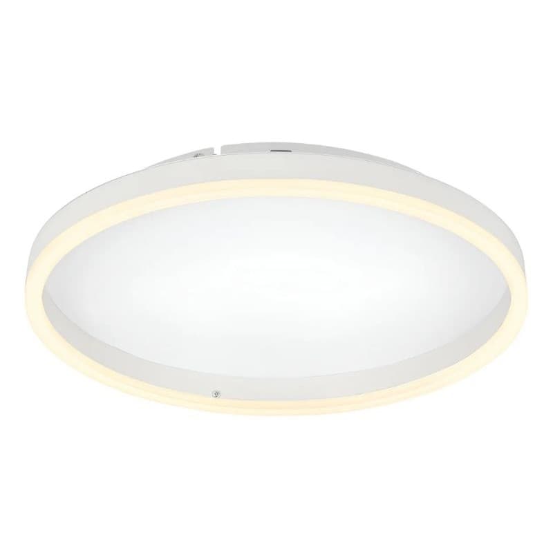Plafon Led Sobrepor Redondo 40cm Branco 3 Em 1 Moderno Vega