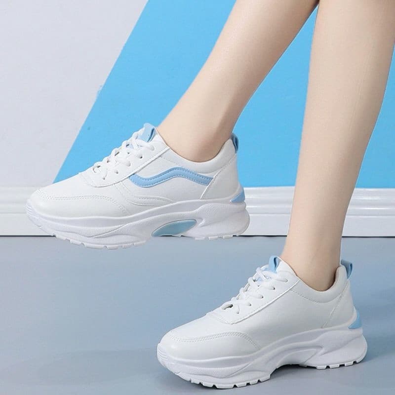2025 papai sapatos femininos ins All-Match tênis confortáveis outono sapatos femininos de sola grossa estudante feminino