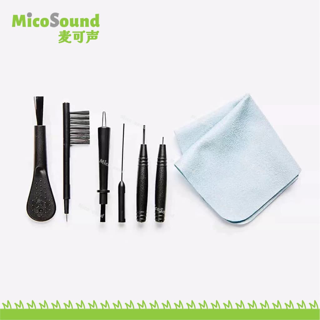 Escova de limpeza para aparelhos auditivos, escova para fones de ouvido, ferramenta de limpeza e remoção de poeira para