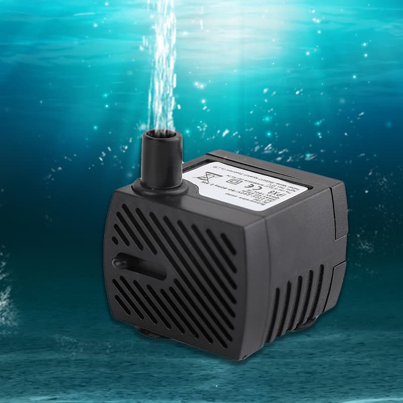 Bomba de água para aquário, mini bomba silenciosa para aquário, micro bomba de água para fonte de jardim ornamental, bom
