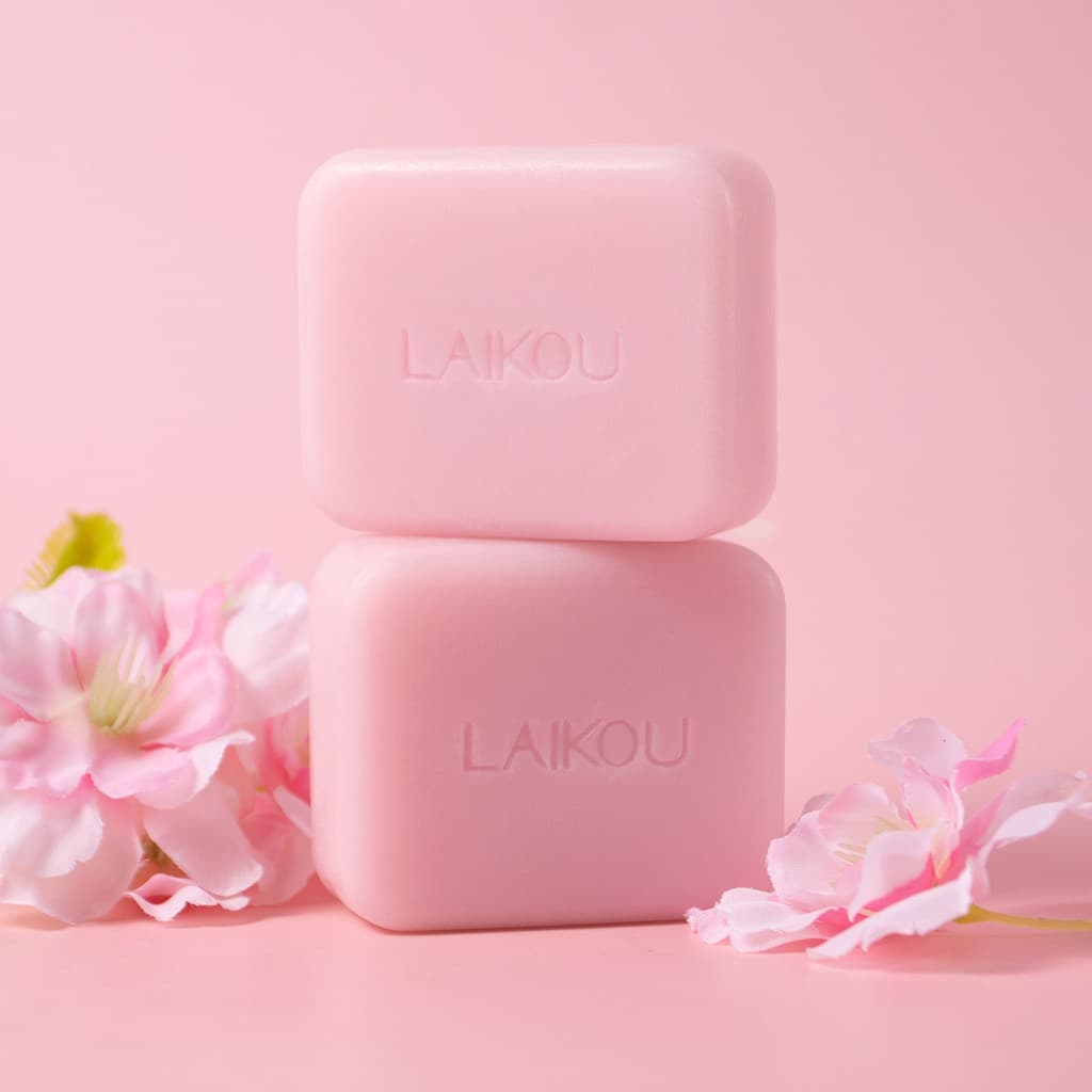 Novo produto transfronteiriço laikou Sabonete de flor de cerejeira 110g Fabricante de limpeza Estoque pronto Atacado por