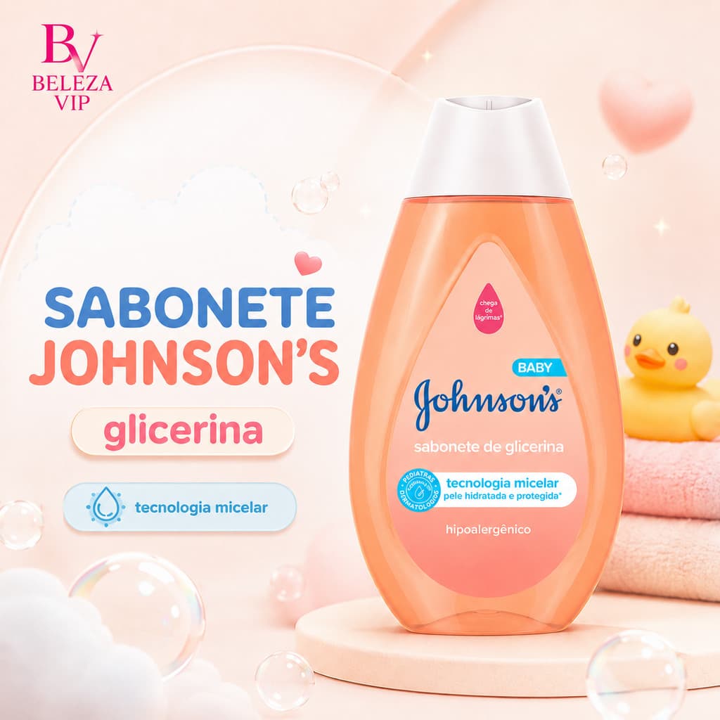 Sabonete Líquido Infantil com Tecnologia Micelar Glicerina Johnson’s Baby 200ml