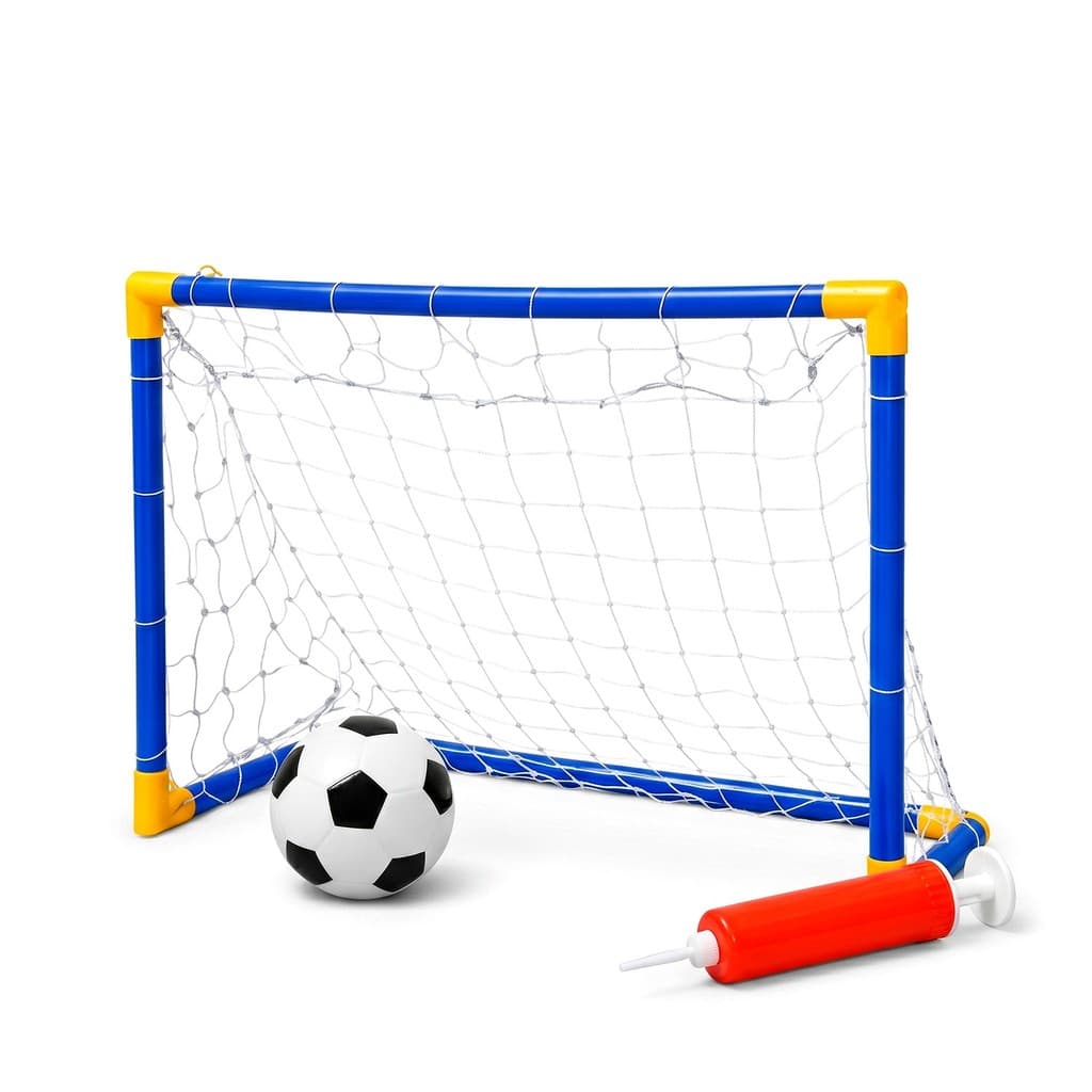 Trave e Bola Infantil Kit Futebol Golzinho Com Rede Bomba Brinquedo Para Meninos