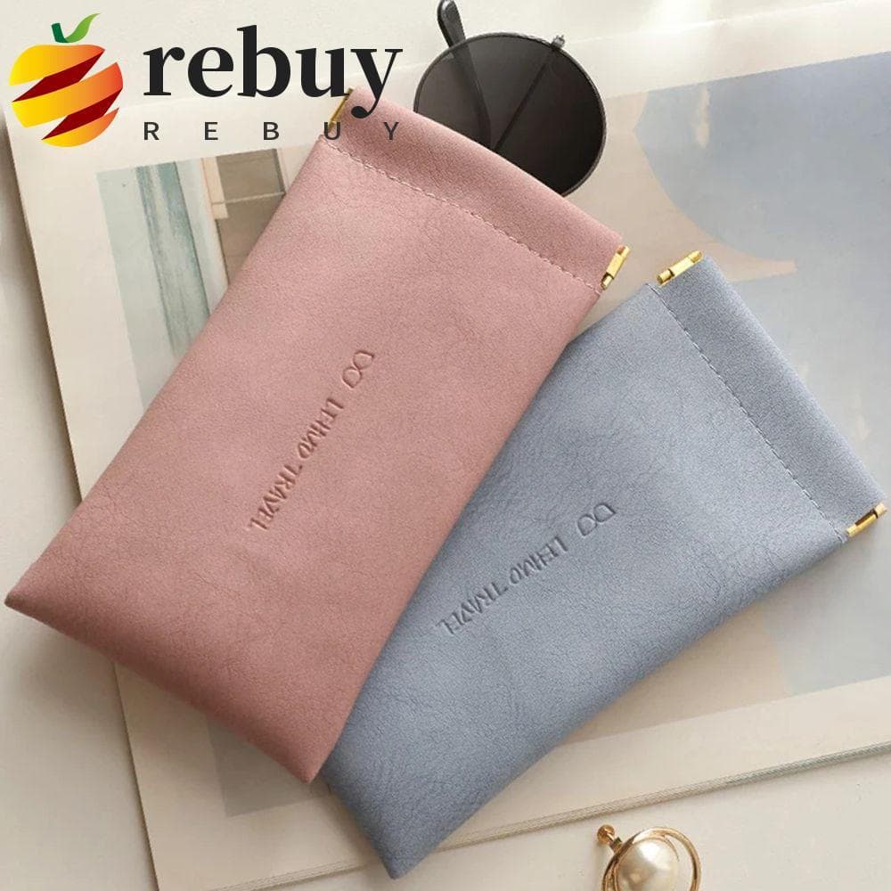 REBUY1 Bolsa De Armazenamento De Óculos De Sol Eleagnt Estojo Protetor Suporte À Prova D'água Carta Pequena Moedas