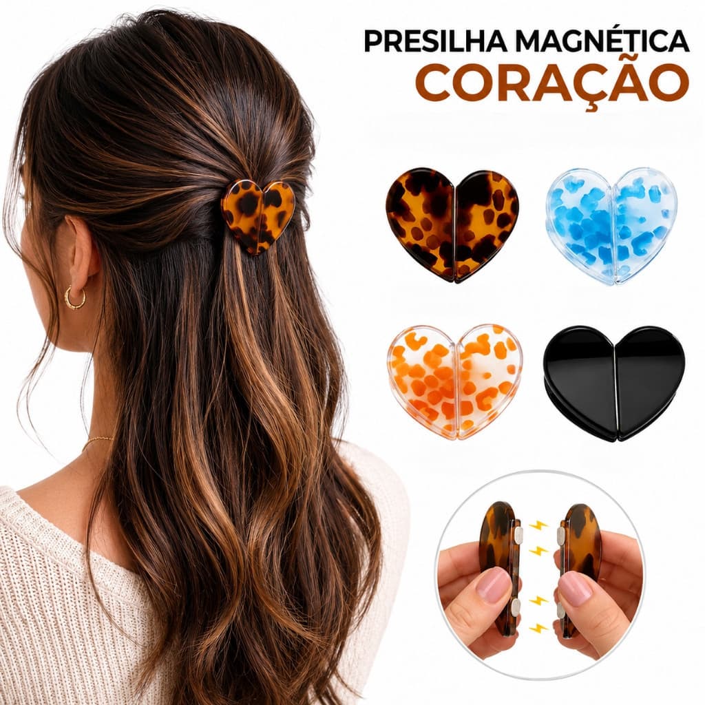 Formato de Magnético Hairpin Feminino Parte De Trás Da Cabeça Meia Gravata Cabelo Premium Pequeno Clipe Acessórios