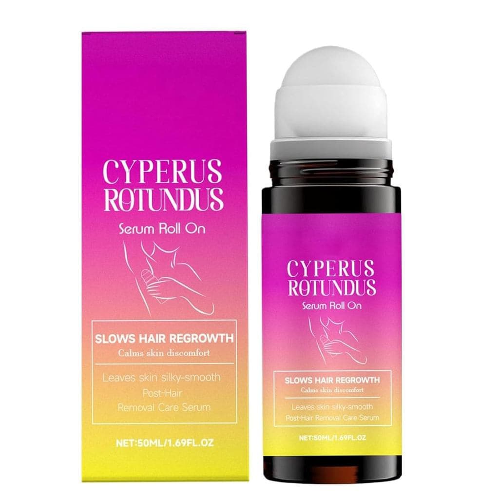 Sérum Roll-On Cyperus Rotundus – Tratamento para Pelos Encravados e Irritações Pós-Depilação, Cuidado Pós-Depilação, Sér